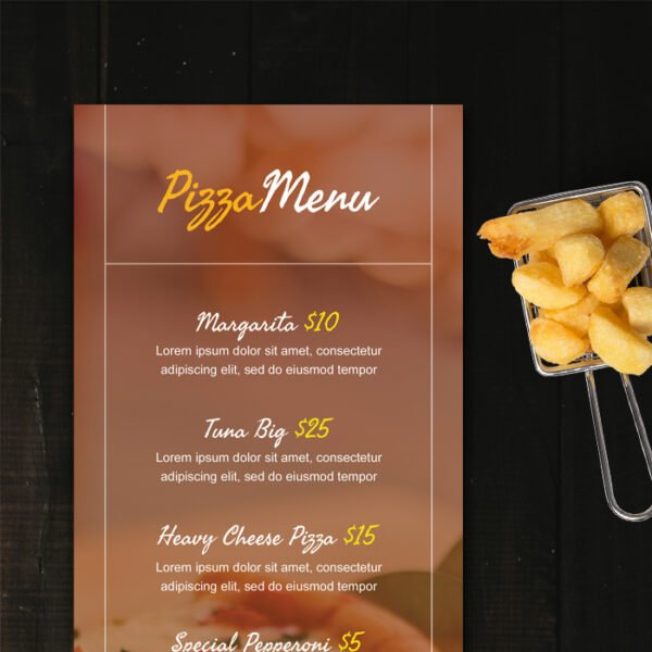 Pizza Menu Template