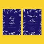 Purple Wedding Invitation Card