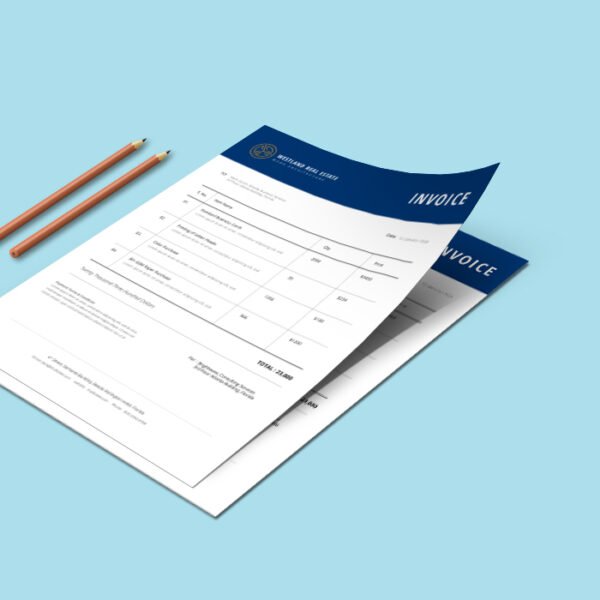 Real Estate invoice