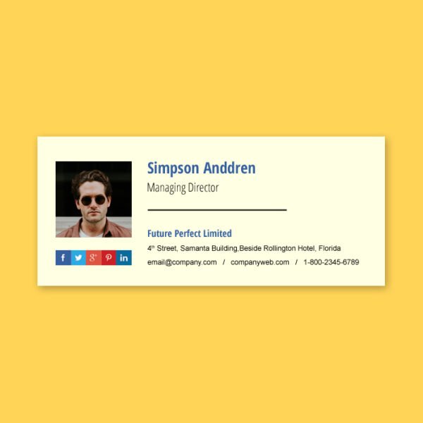Sample Email Signature