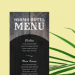 Simple Bar Menu Template