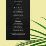 Simple Bar Menu Template