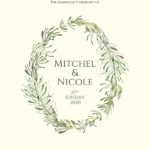 Simple Floral Wedding Invitation