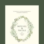 Simple Floral Wedding Invitation