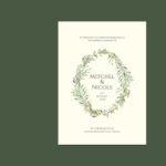 Simple Floral Wedding Invitation