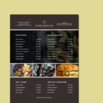 Simple Food Menu Template