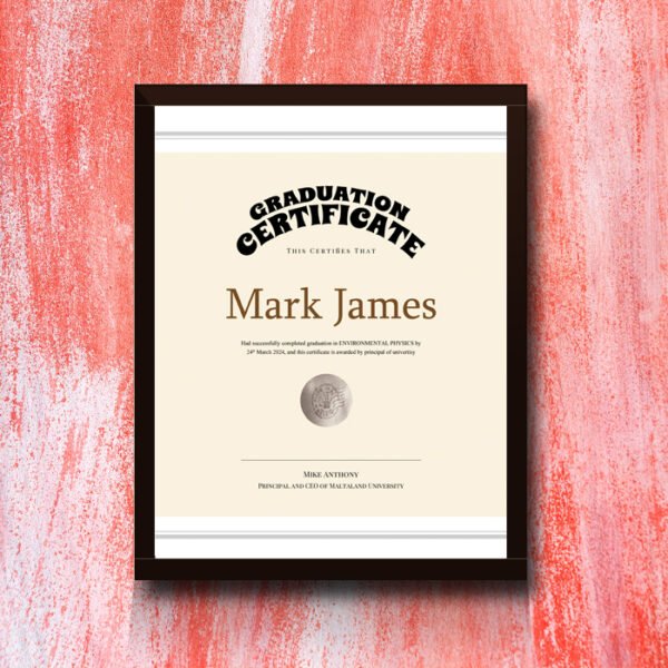 Simple Graduation Certificate