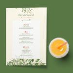 Simple Wedding Menu Template