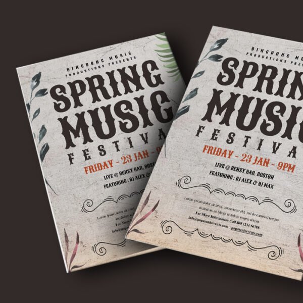 Spring Music Festival Flyer