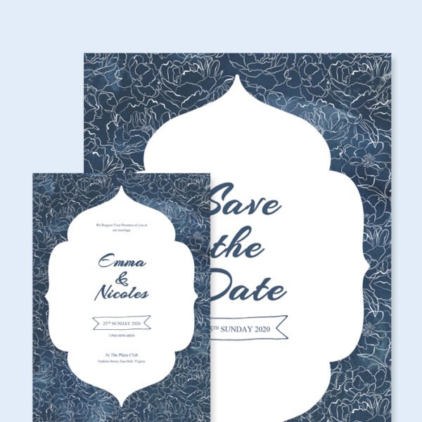 Traditional Wedding Card
