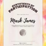 Water Color Style Certificate