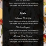 Wedding Menu Template