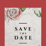 Vintage Style Wedding Card