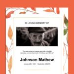 Funeral Program Template