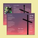 Funeral Trifold Brochure Template