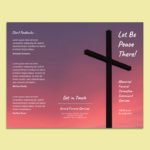 Funeral Trifold Brochure Template