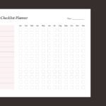 Monthly Payment Checklist Planner