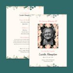 Obituary Program Template