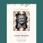 Obituary Program Template