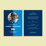 Photo Funeral Program