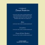 Photo Funeral Program