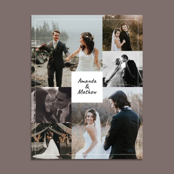 Wedding Photo Collage Template