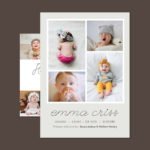 Baby Announcement Card Template