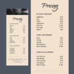 Beauty Saloon Pricing Template