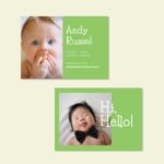 Boy Birth Announcement Template