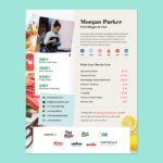 Media Kit for Food Blogger