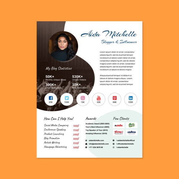 Modern Media Kit Template