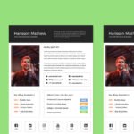 One Page Blogger Media Kit Template