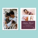 Personalised Birth Announcement Card