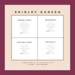 Square Photography Pricing List