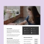 Writer Media Kit Template