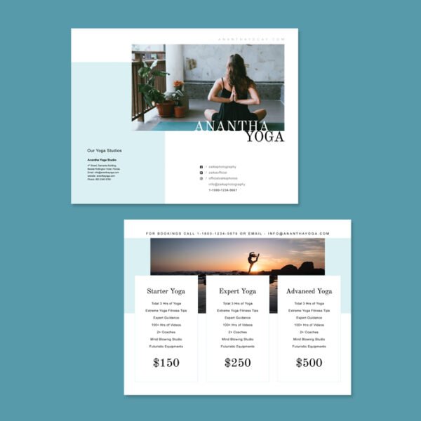 Yoga Price List Template