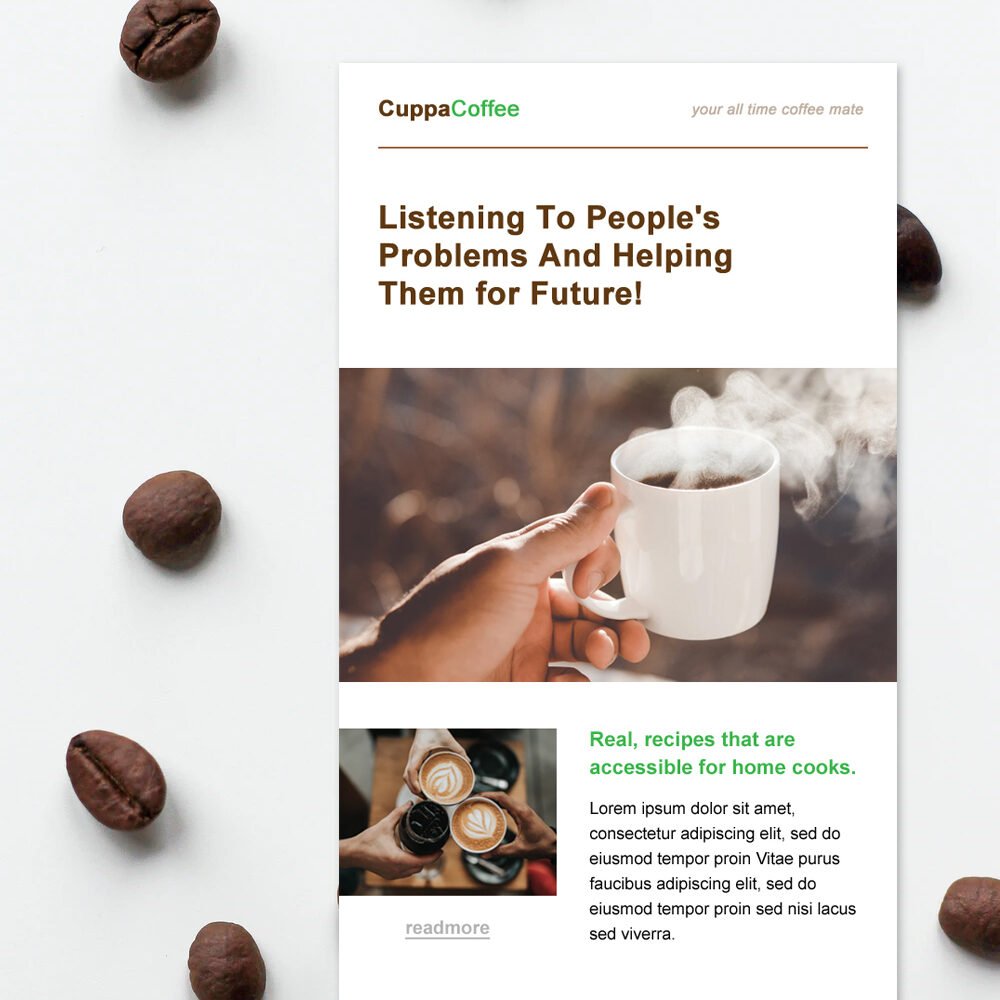 Coffee Email Newsletter Template_mockup