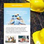 Construction Email Newsletter Template