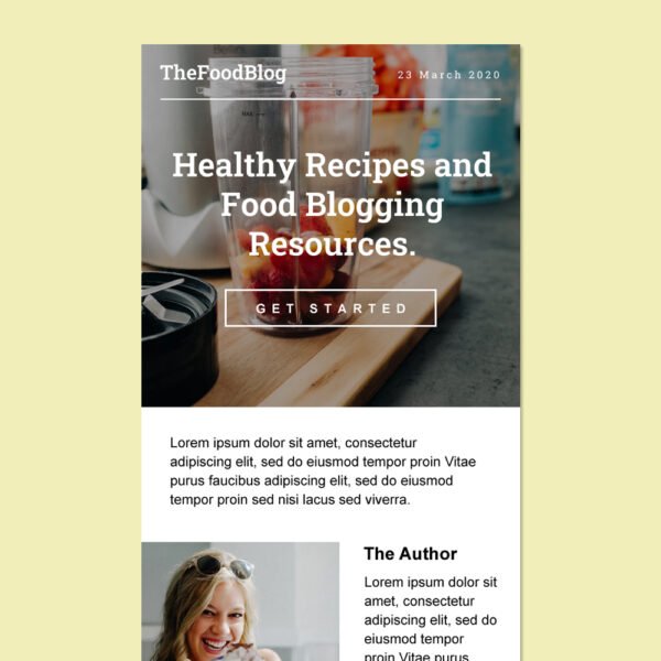 Food Email Newsletter Template