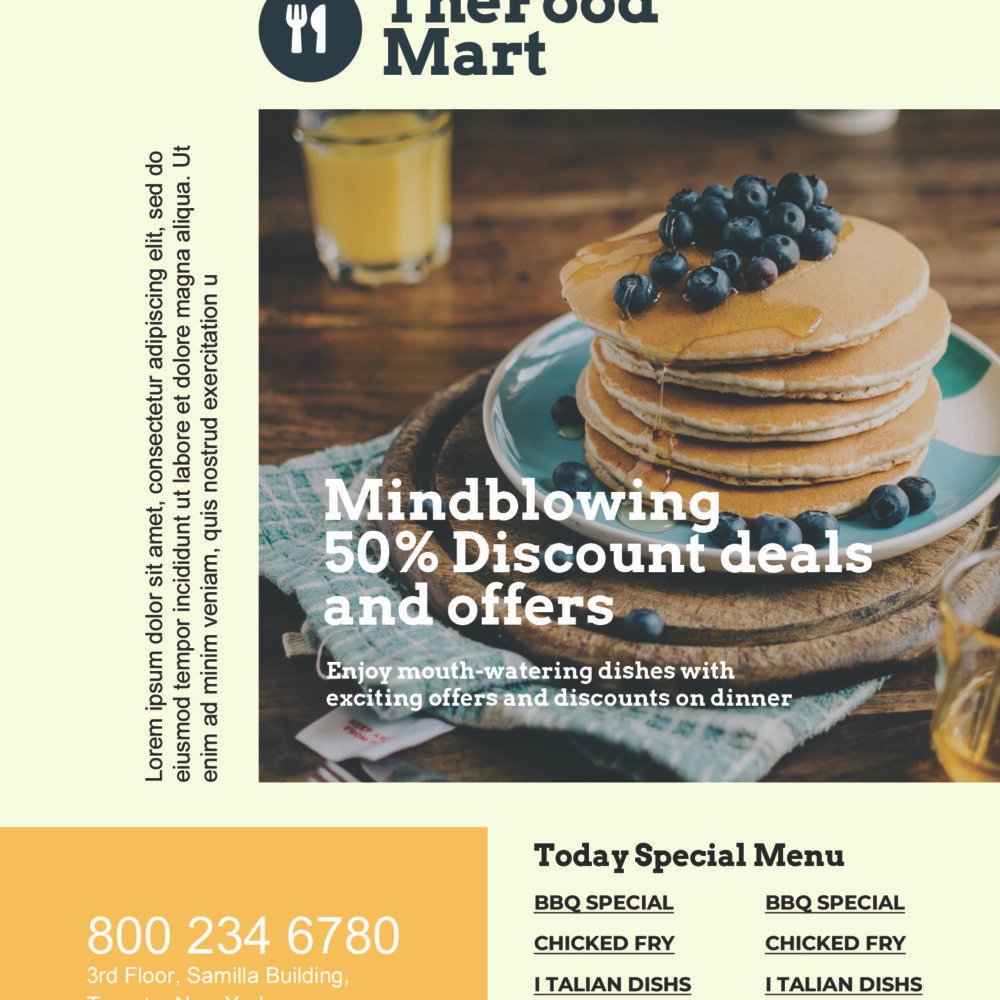 Free Food Flyer Psd Template