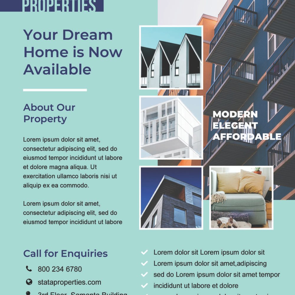 Real Estate Company Flyer Template