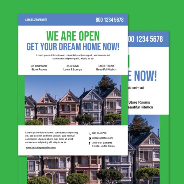 Real Estate Psd Flyer Template_m