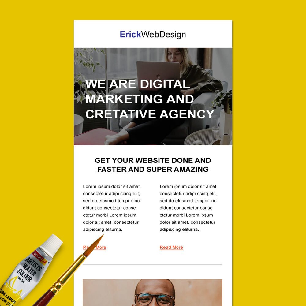 Web Design Email Newsletter Template