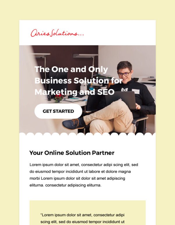 Announcement Email Newsletter Template