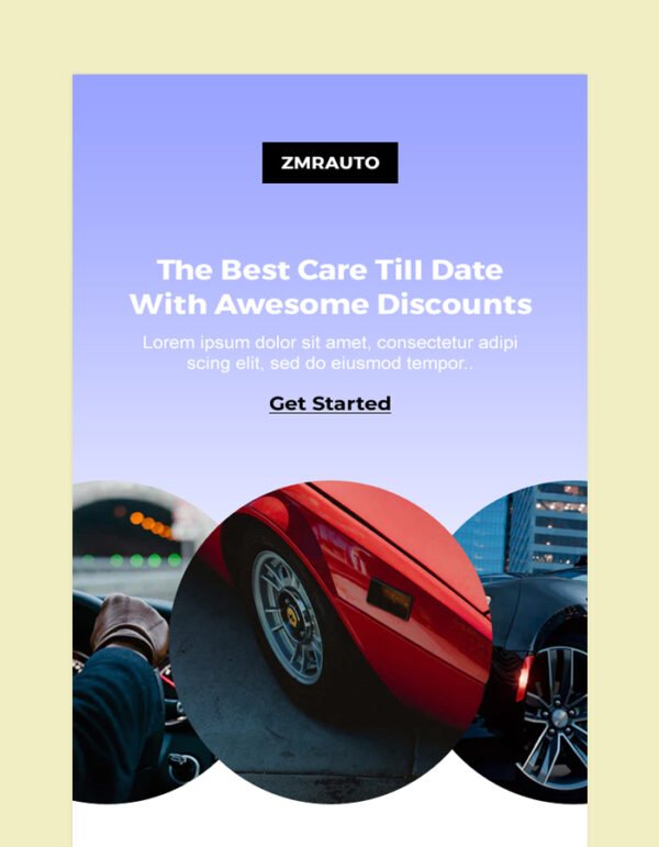 Automobile Email Newsletter Template