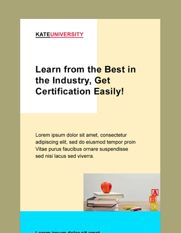 Education Email Newsletter Template