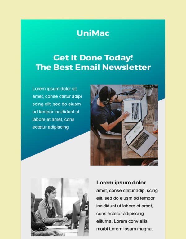 Email Newsletter Design Template