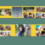 Family Photo Accordion Template 6x24