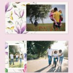 Floral Family Album Template 8x8