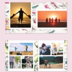 Floral Family Album Template 8x8